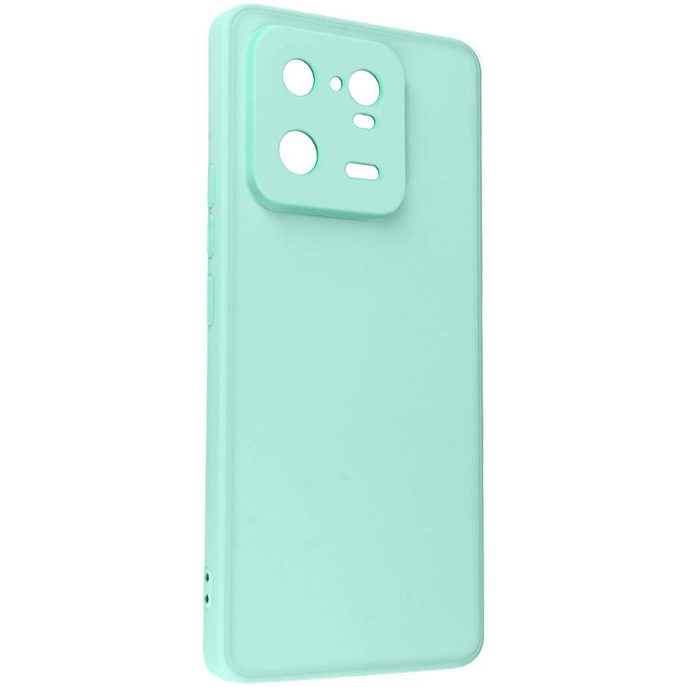 Cover Per Xiaomi 13 Pro Silicone Opaco Con Interno In Microfibra Turchese - Foto 2