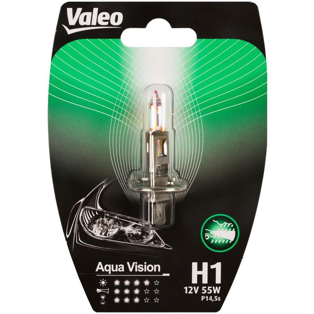H1 Lampada Auto 12v 55w Aqua Vision Attacco P14,5s - Foto 1