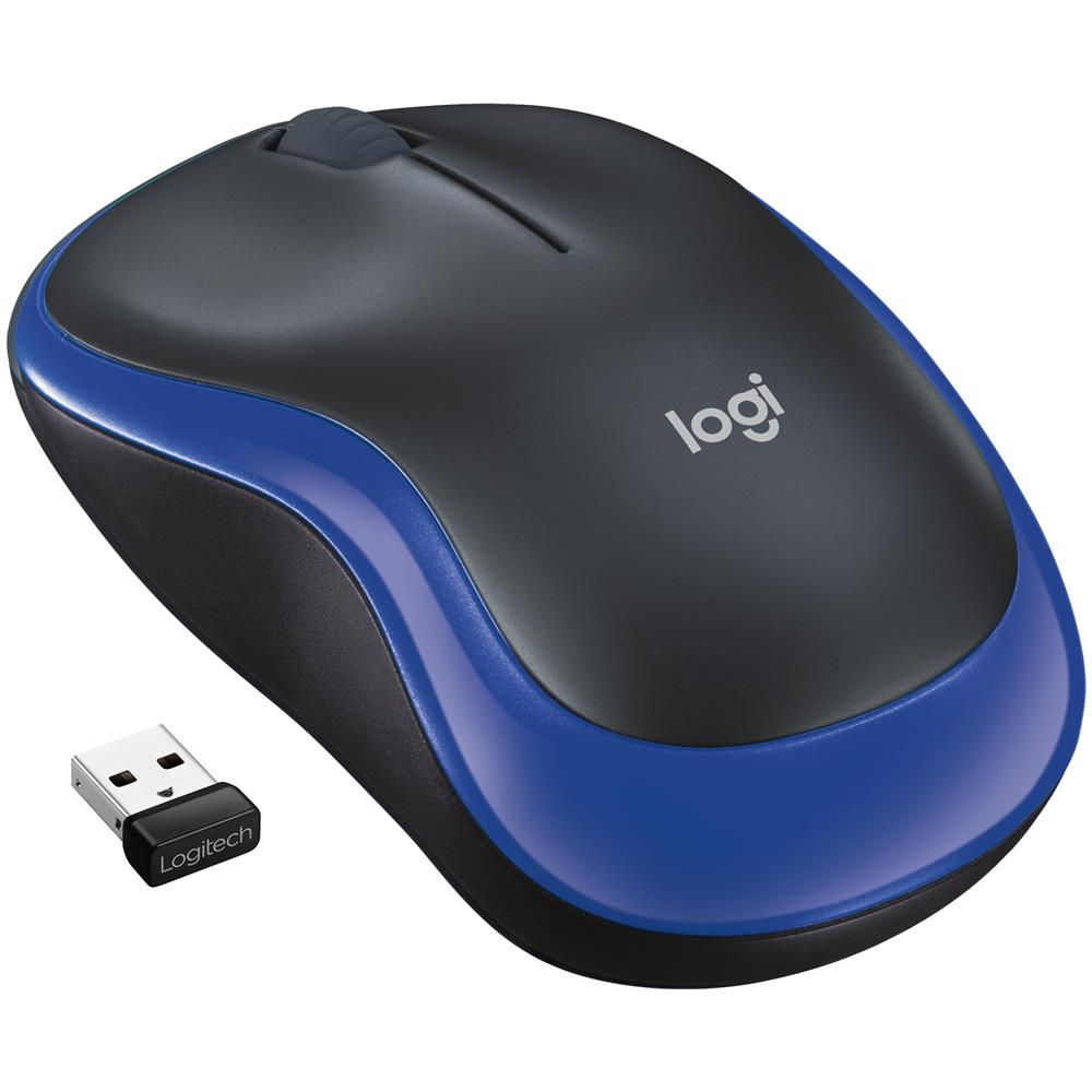 M185 Mouse Wireless, 2,4 GHz con Mini Ricevitore USB, Durata Batteria di 12 Mesi, Tracciamento Ottico 1000 DPI, Ambidestro, Compatibile con PC, Mac, Laptop - Foto 1