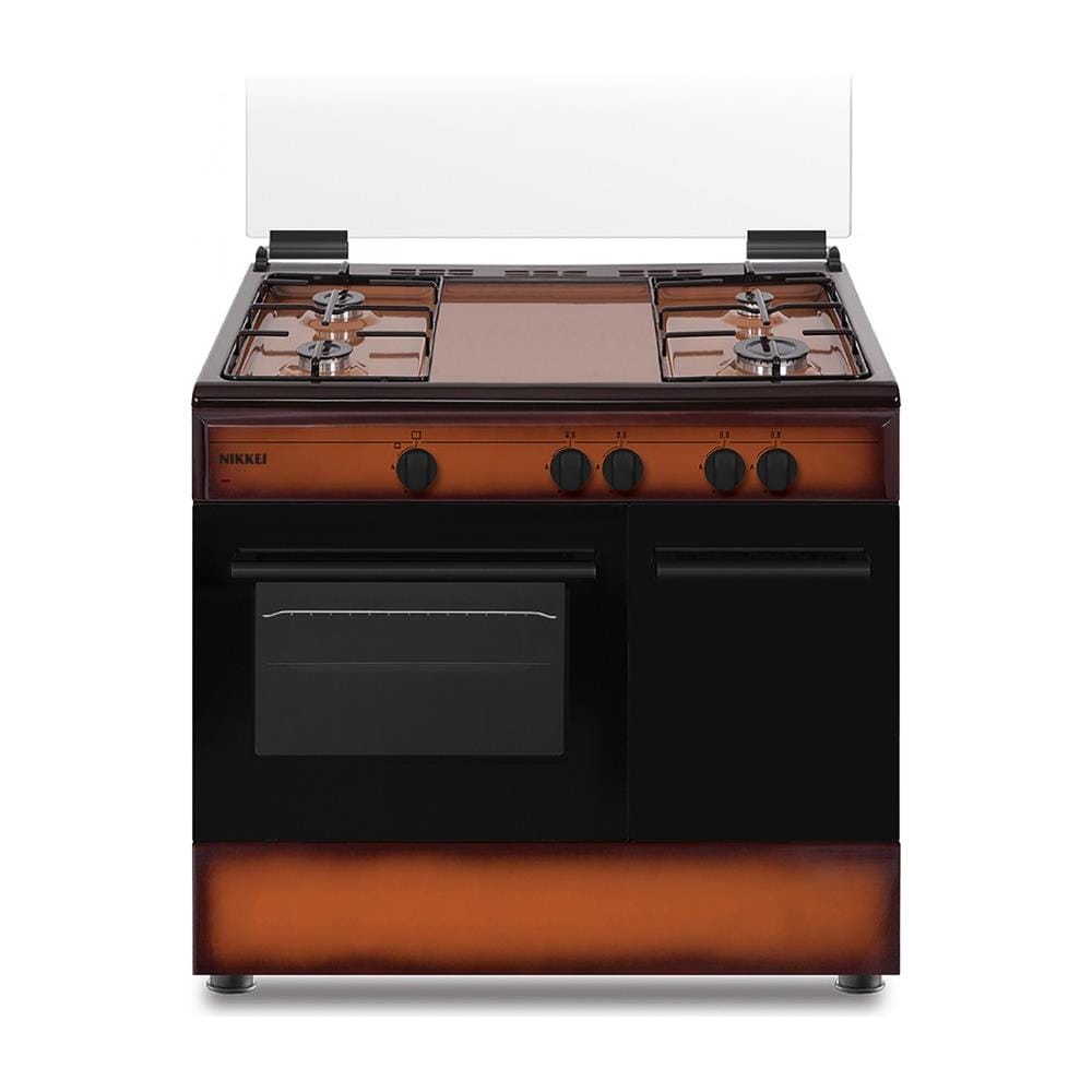 Cucina SN490BG a Gas con 4 Zone Cottura Capacità Forno 59 L Colore Nero Marrone - Foto 1