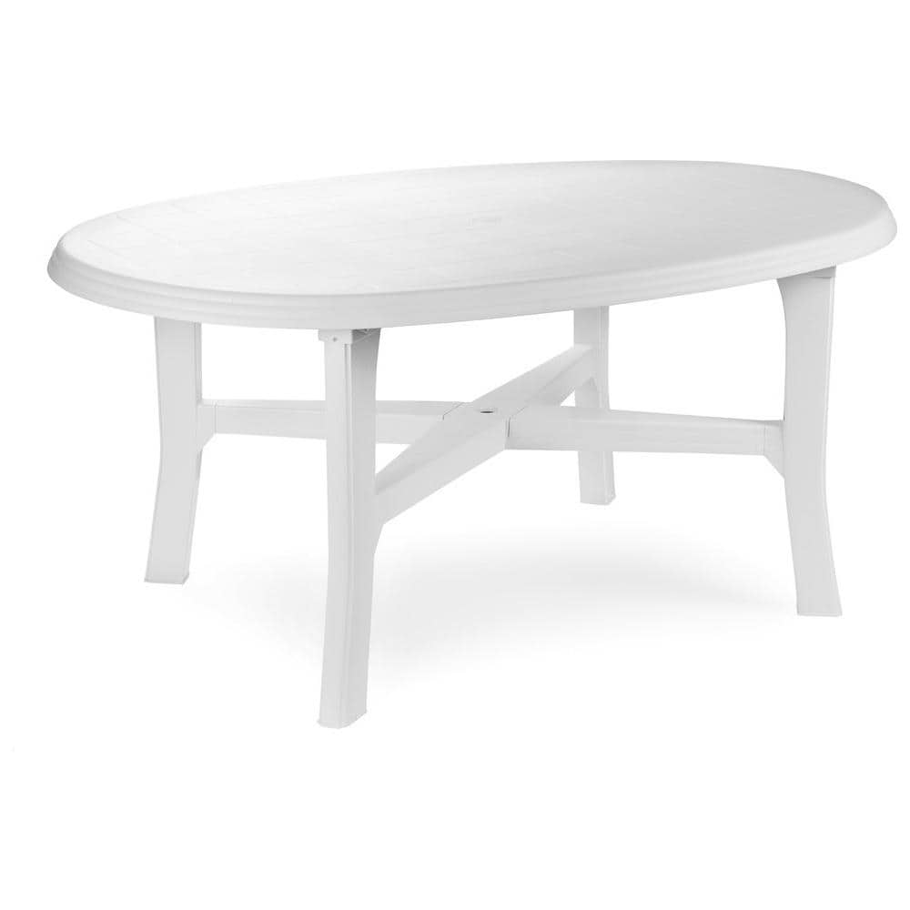 ipae-progarden - Tavolo ovale Bianco - Modello Danubio - ePRICE ipae-progarden - Tavolo ovale Bianco - Modello Danubio - ePRICE
