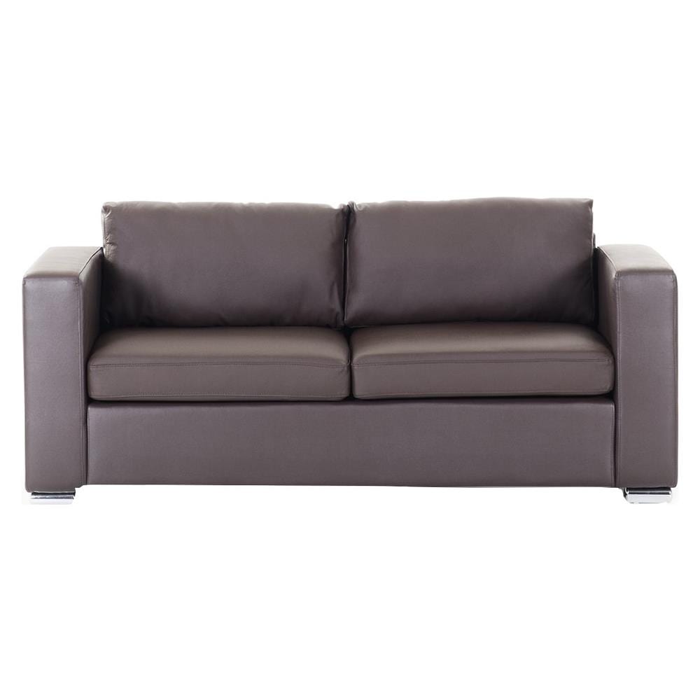 Divano A 3 Posti In Pelle Marrone Helsinki - Foto 1