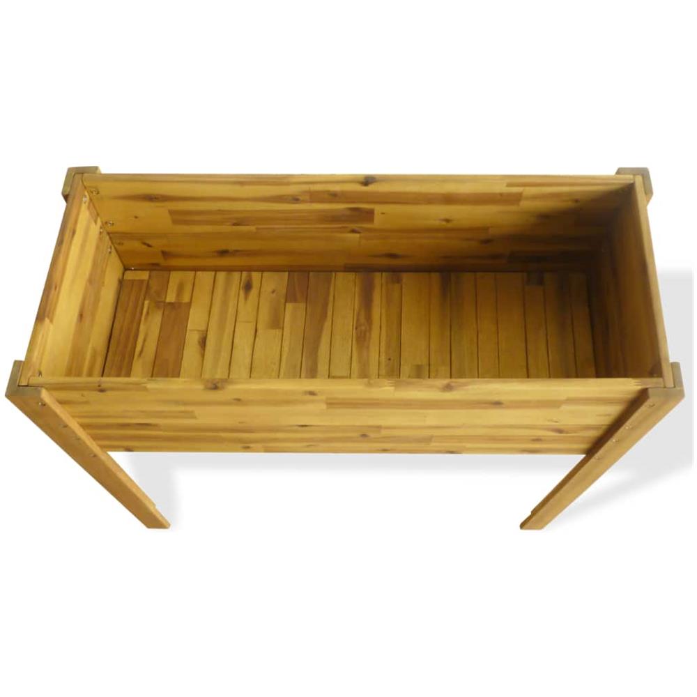 Fioriera Alta Da Giardino In Legno Massello Di Acacia - Foto 2