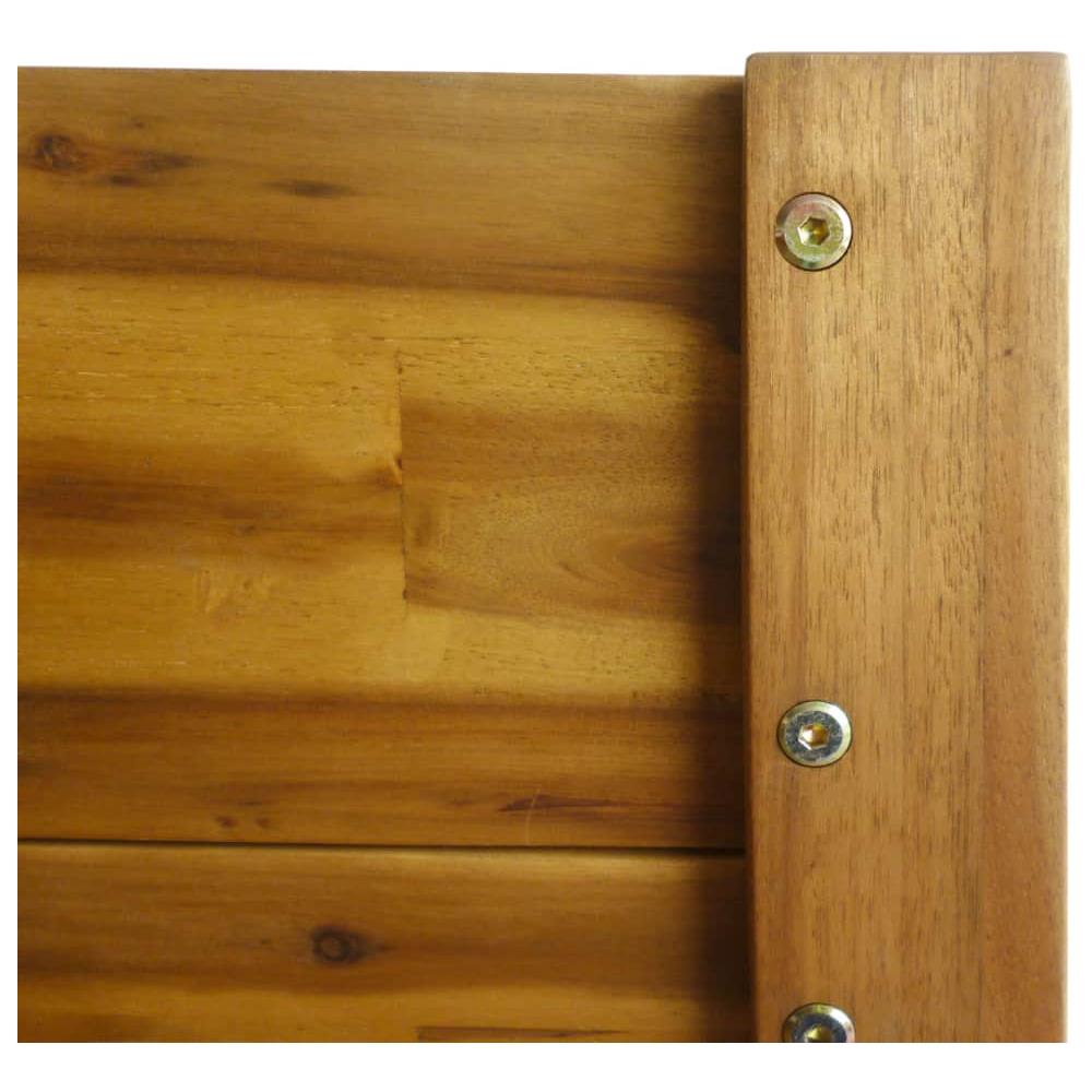 Fioriera Alta Da Giardino In Legno Massello Di Acacia - Foto 6