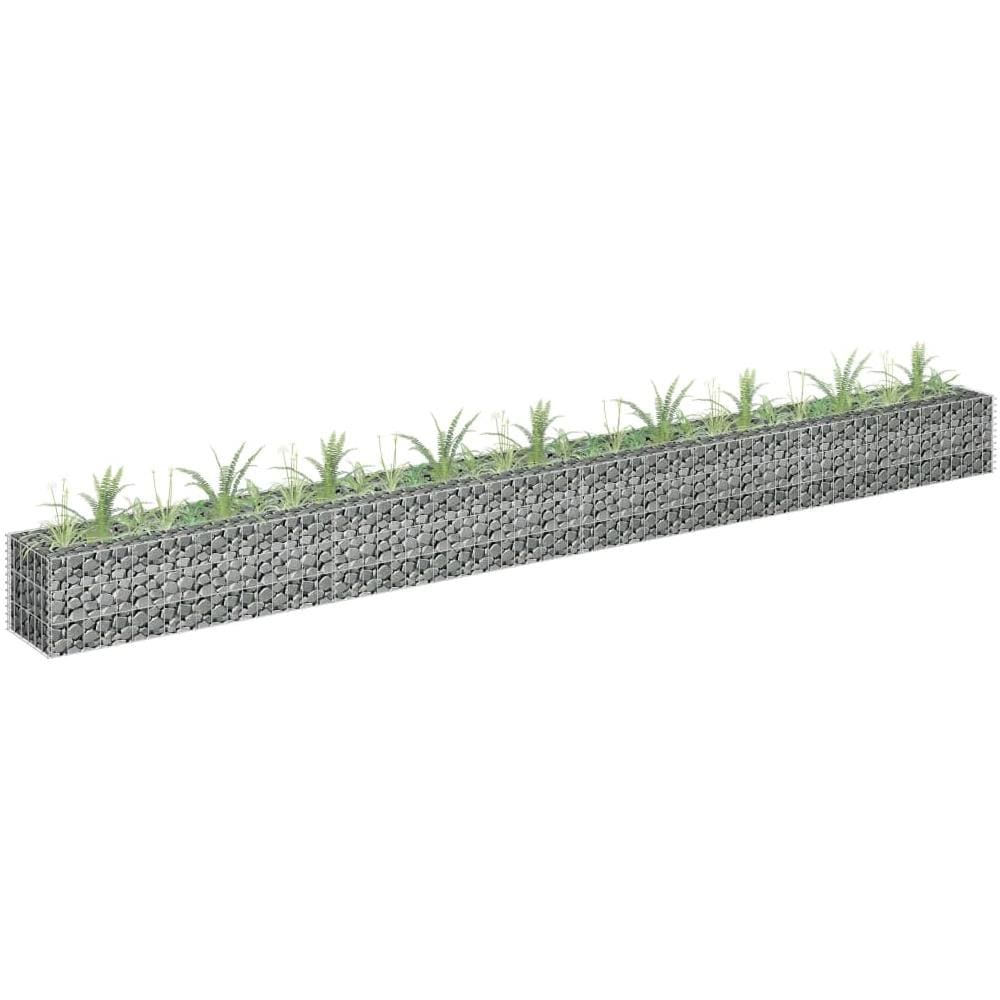 Gabbione Letto Rialzato In Acciaio Zincato 360x30x30 Cm - Foto 1