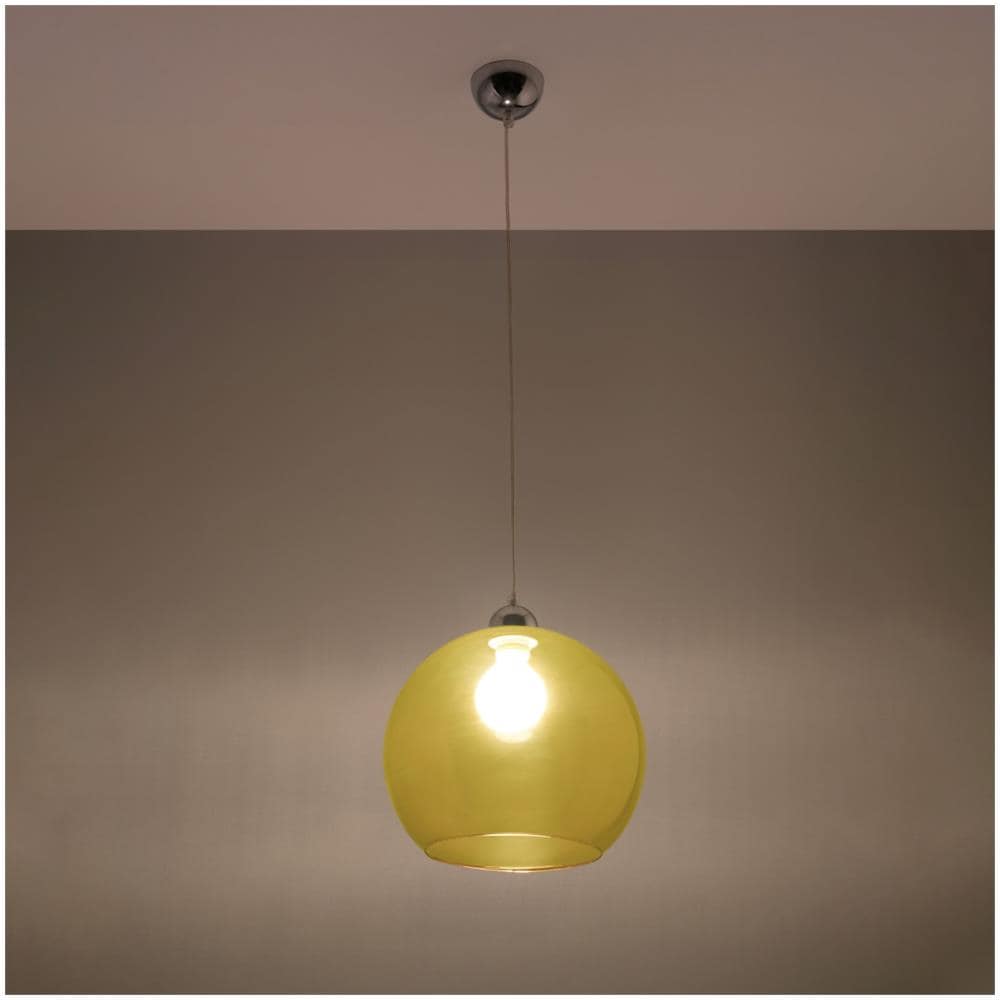 Ball - Lampadario In Vetro, Colore: Giallo Cromato - Foto 15