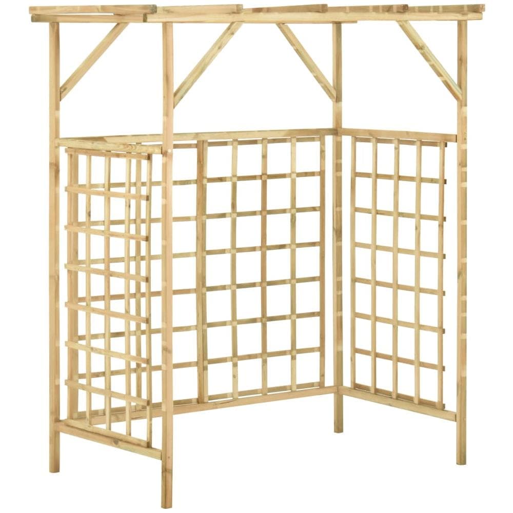 Pergolato Giardino Per Bidoni Doppi Legno Di Pino Impregnato - Foto 2