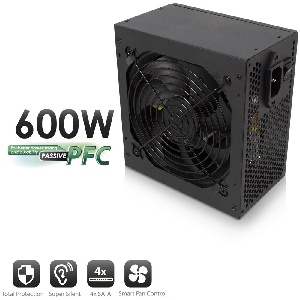 Replacement Power Supply 600w, Atx Power Supply Atx 600w (ew3908)  - Foto 2