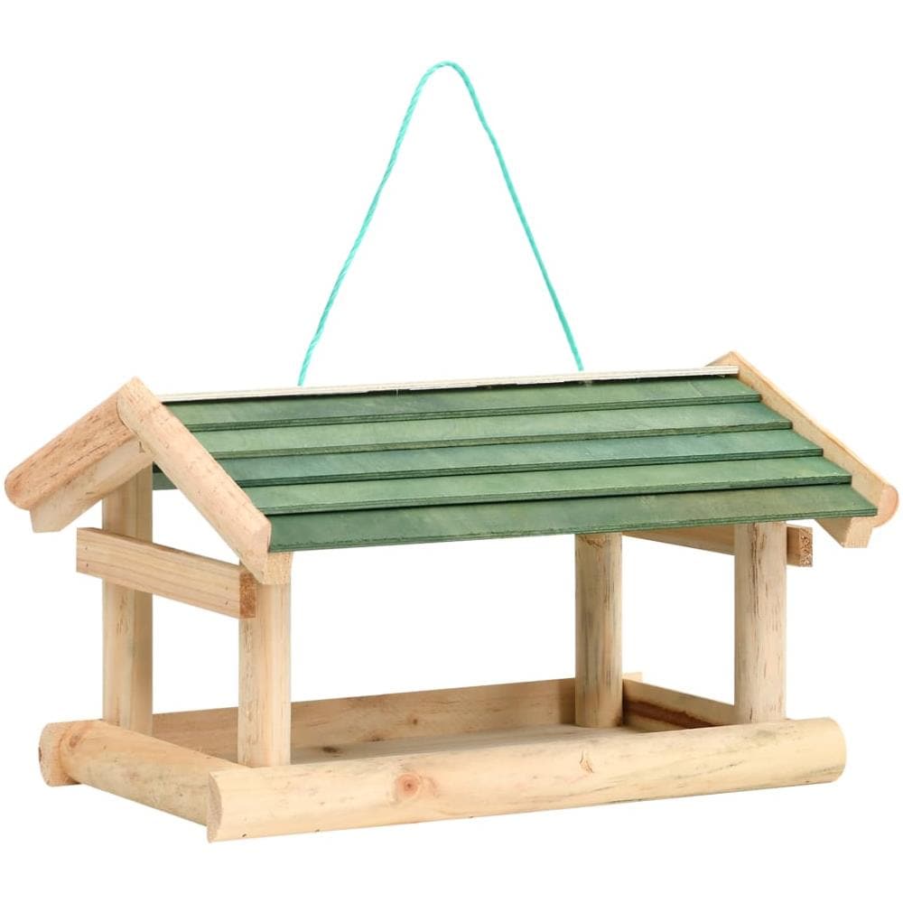 Mangiatoia per Uccelli in Legno Massello 35x29,5x21cm - Foto 1