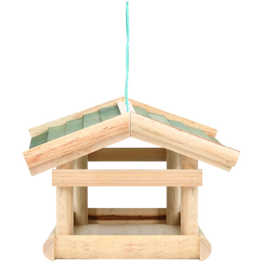 Mangiatoia per Uccelli in Legno Massello 35x29,5x21cm - Foto 3
