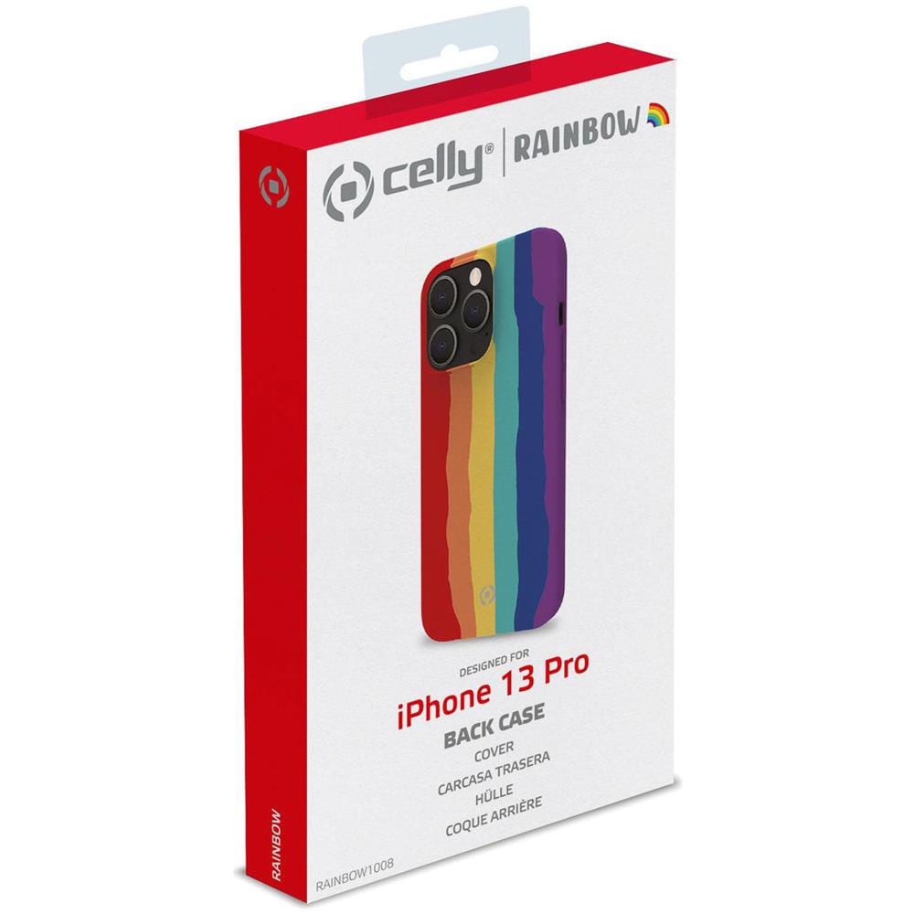 Custodia In Silicone Solido Arcobaleno Per Iphone 13 Pro - Foto 5