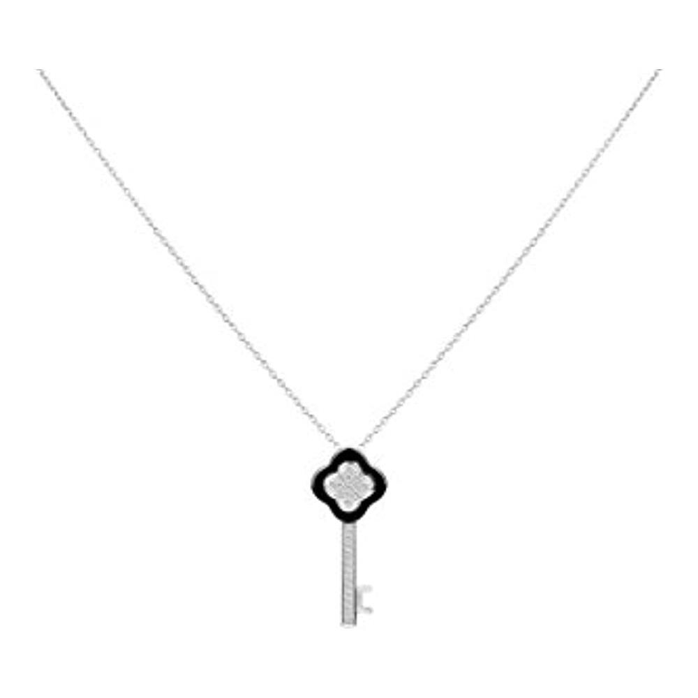 Donna 925 Argento Bianco Ossido Di Zirconio Fashionnecklacebraceletanklet 1-72/0055-n - Foto 1