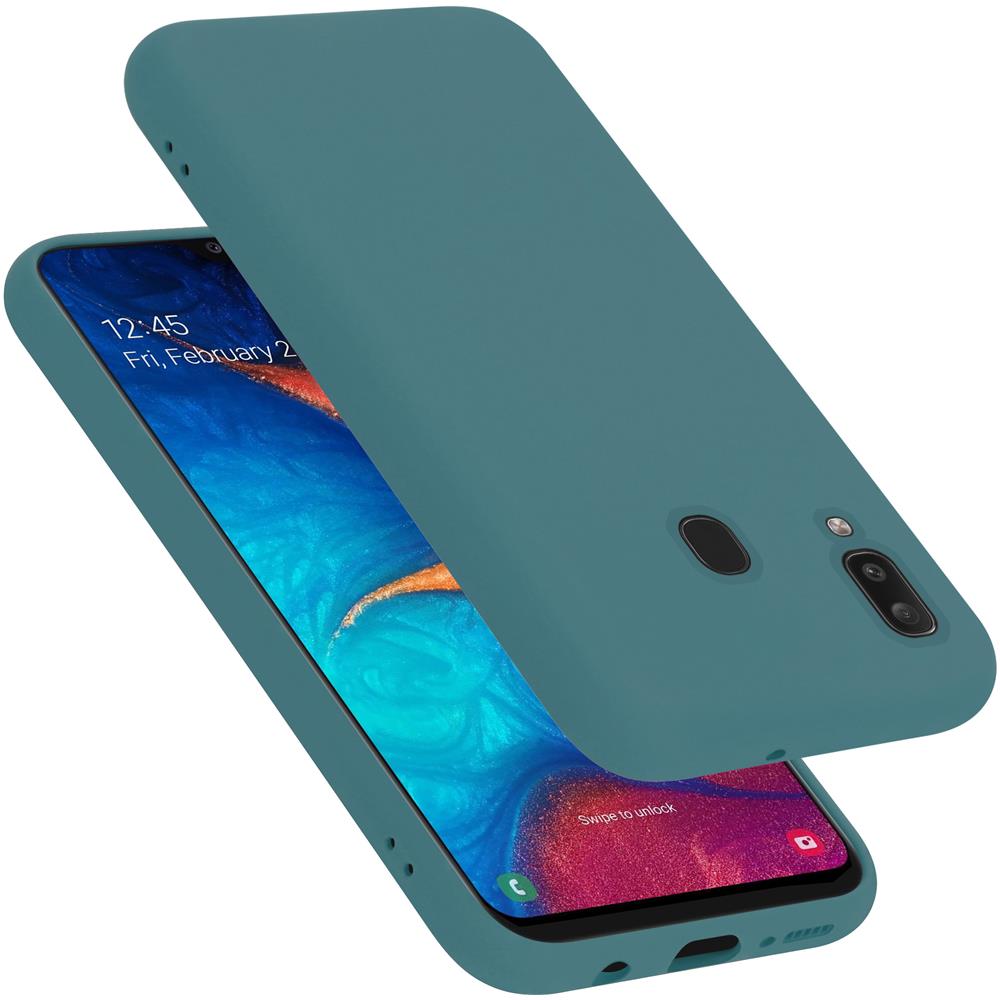 Custodia Compatibile Con Samsung Galaxy A20 / A30 / M10s / A8s In Liquid Verde - Coperchio Protettivo In Silicone Tpu Flessibile - Foto 1
