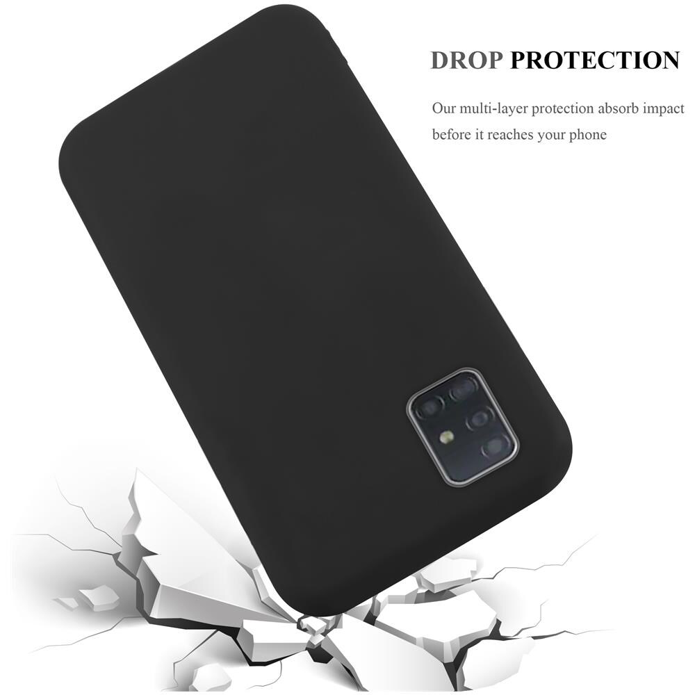Custodia Compatibile Con Samsung Galaxy A72 5g In Candy Nero - Coperchio Protettivo In Silicone Tpu Flessibile - Foto 8