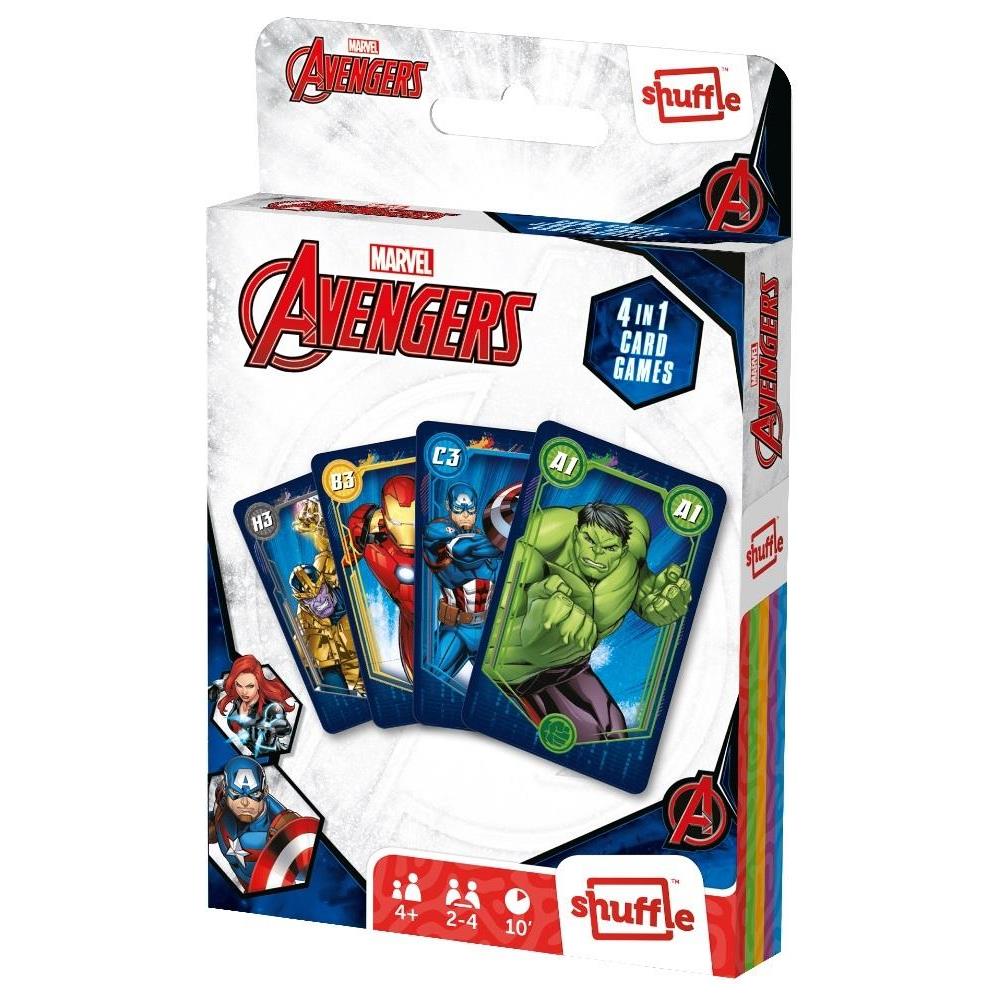 Shuffle - Giochi Di Carte Avengers - 4 In 1 - Foto 1