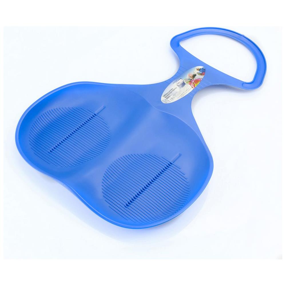 Slittino Da Neve A Forma Di Paletta Con Manico In Plastica Blu - Foto 1