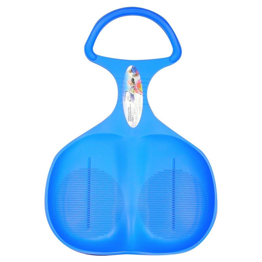 Slittino Da Neve A Forma Di Paletta Con Manico In Plastica Blu - Foto 2