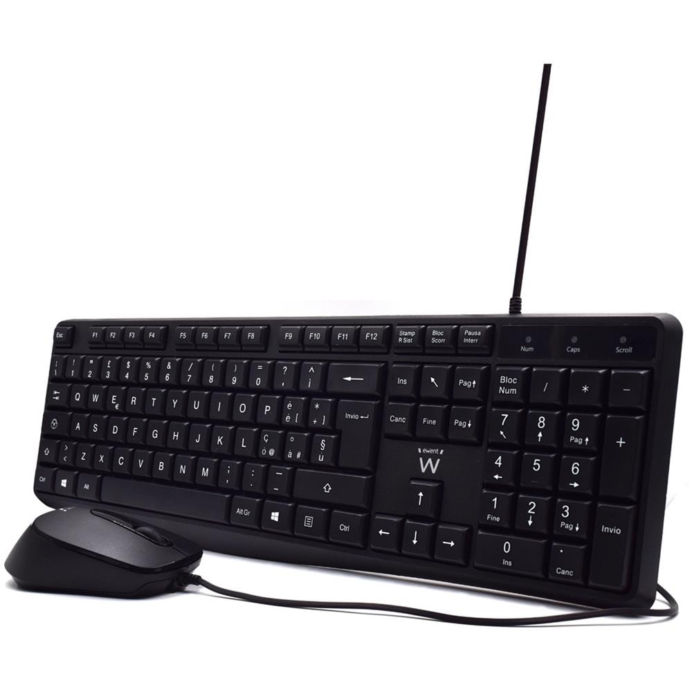 Tastiera e Mouse USB EW3005  (Layout Italiano) Colore Nero - Foto 2