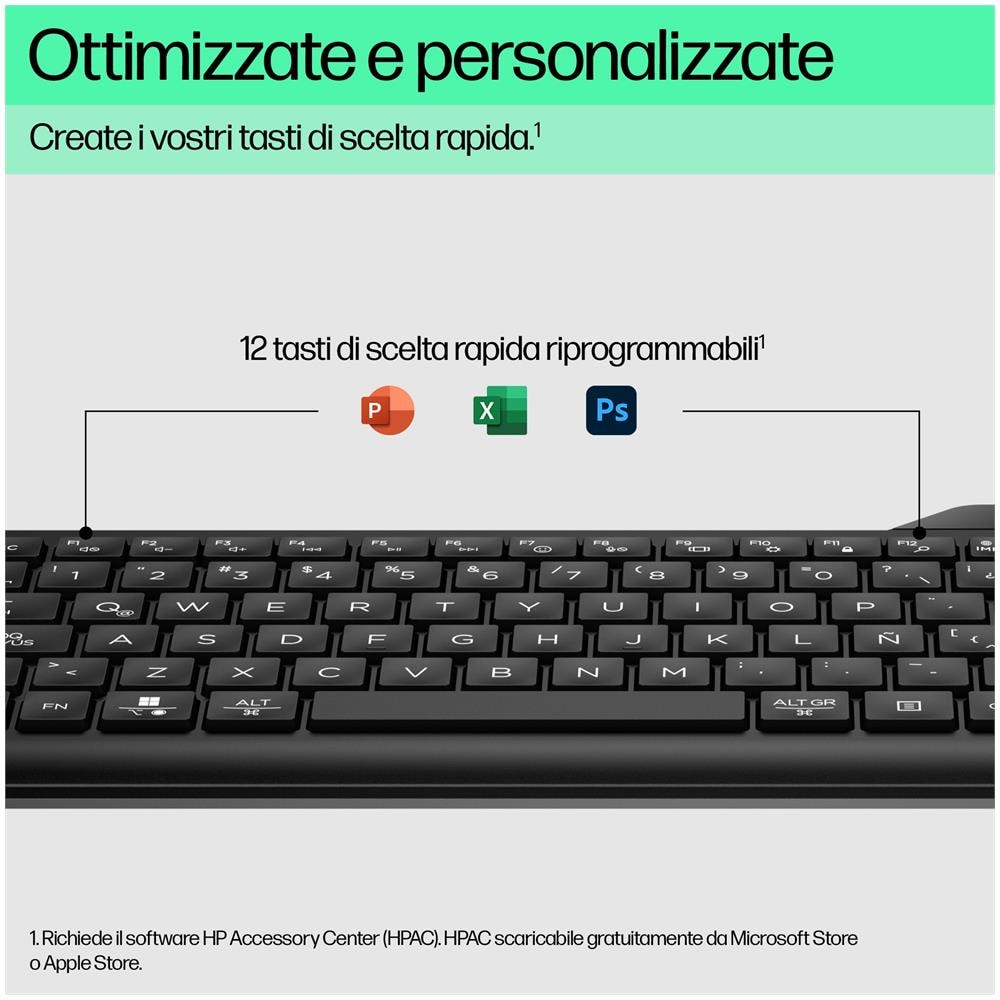 Tastiera Wireless 7N7B8AA  Colore Nero - Foto 10