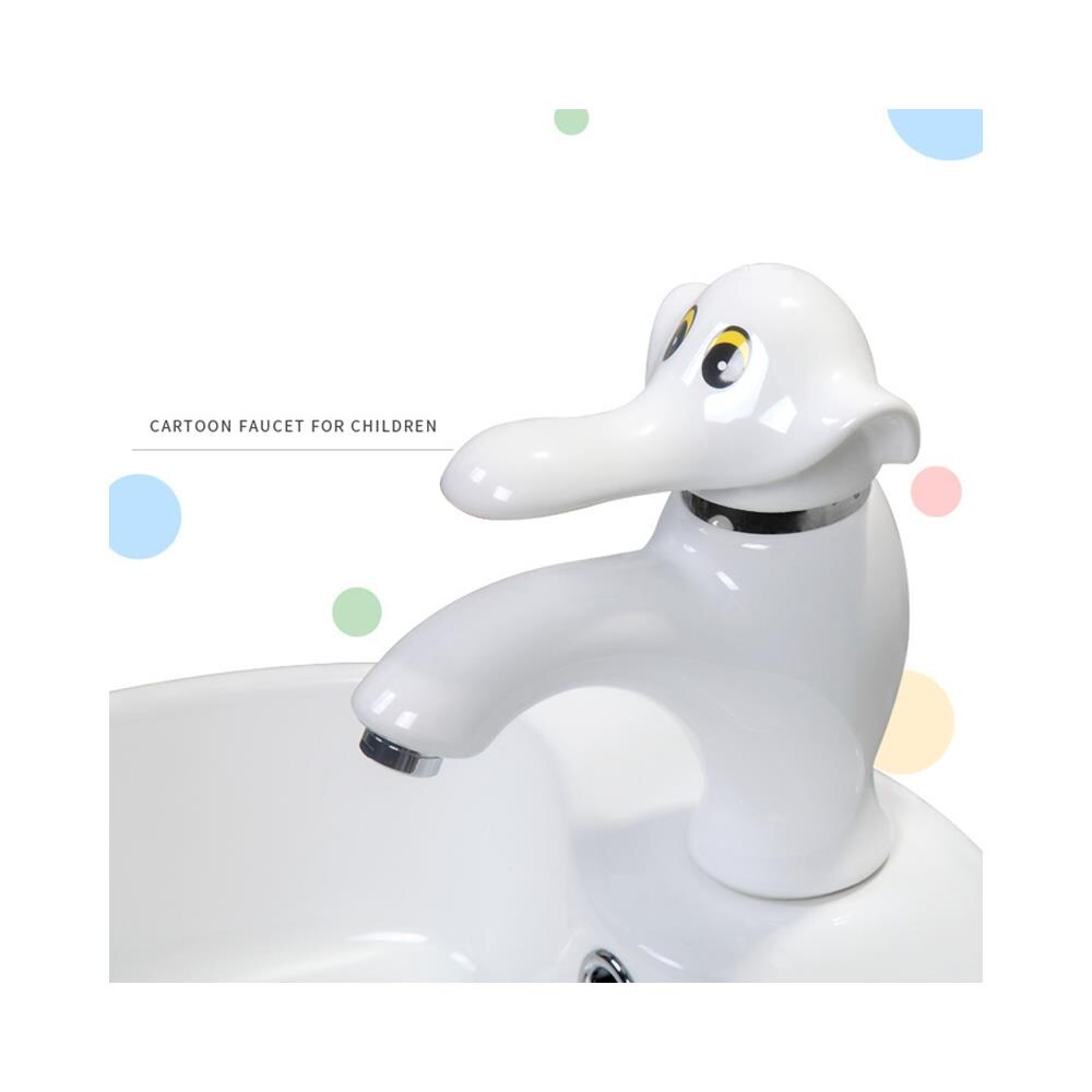 Rubinetto per lavabo da bagno, Blackswan, tipo M286 Elephant, modello bianco, misura 16 cm - Foto 2