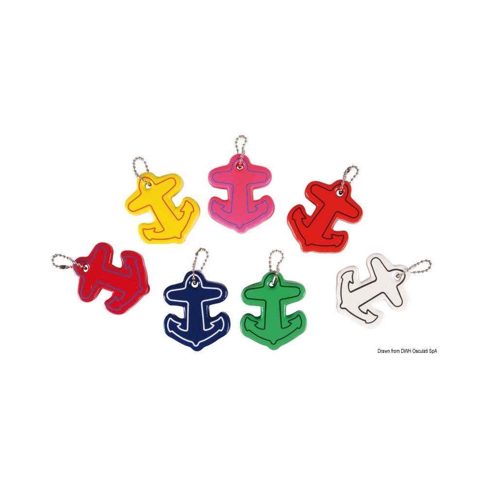 Portachiavi ancora colori misti (confezione 10 Pz assortiti) - Foto 1