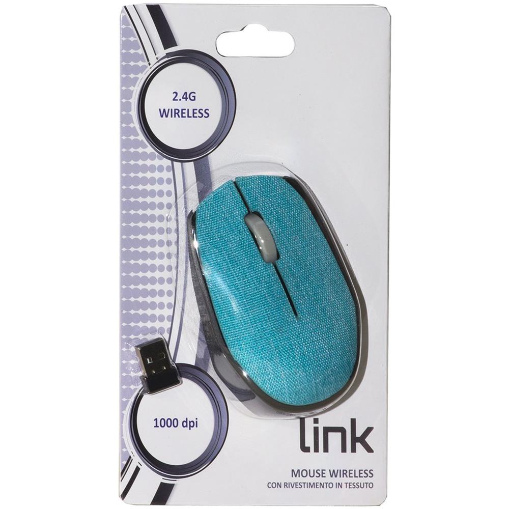 Mouse LKMOS08 Ottico 3 Tasti 1000 DPI Colore Azzurro - Foto 3