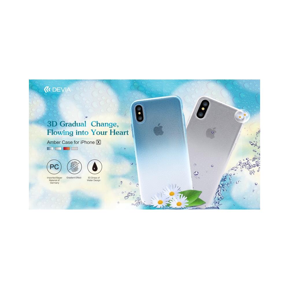 Cover Effetto Acqua In Materiale Atossico Per Iphone X Blu - Foto 1