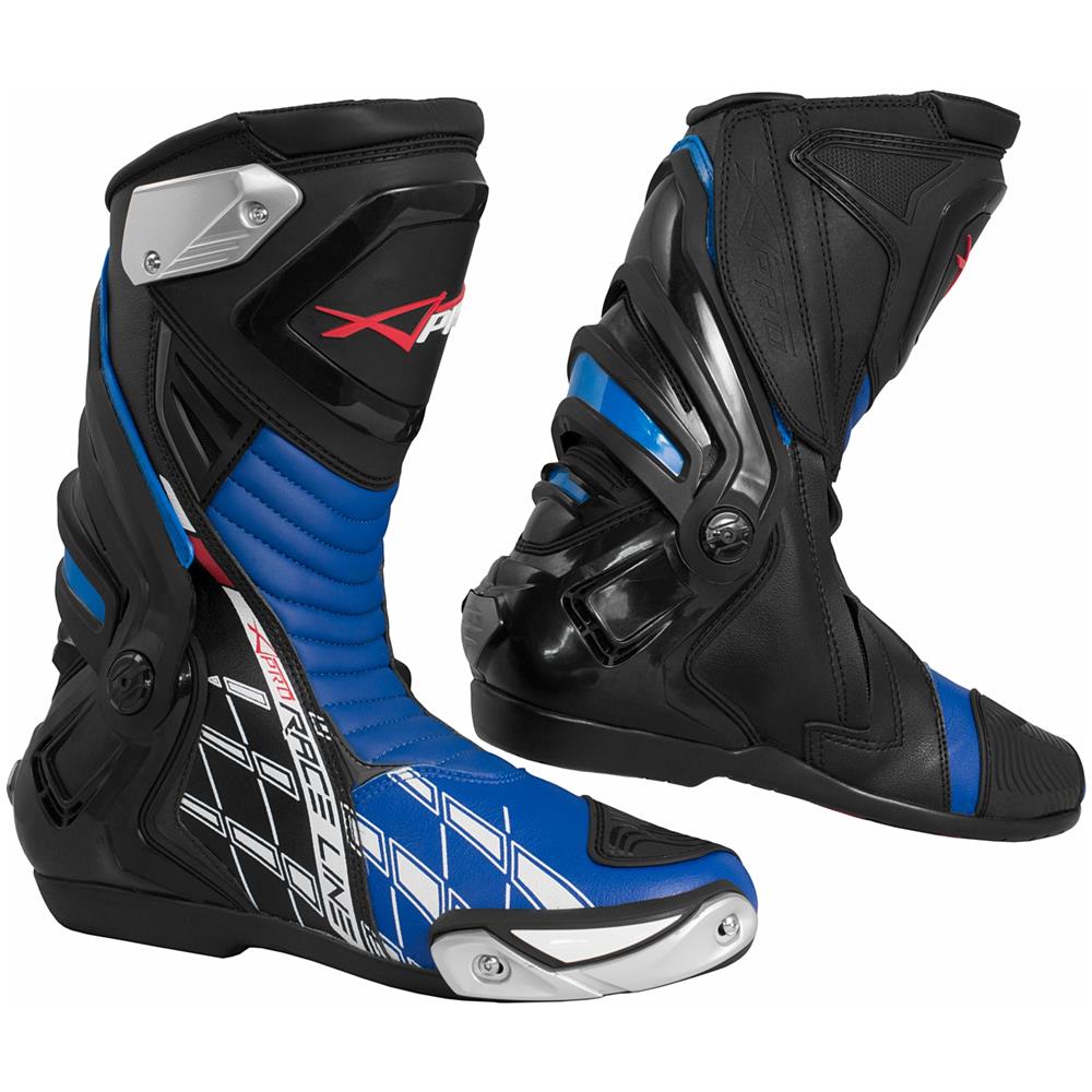 Stivali Omologati Ce Moto Quad Motocross Touring Sport Blu 46 - Foto 2