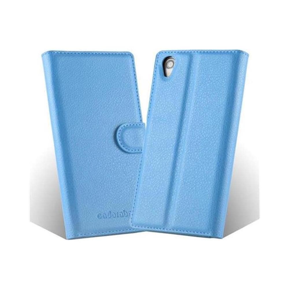 Custodia Compatibile Con Sony Xperia Z1 In Pastello Blu - Coperchio Protettiva Con Chiusura Magnetica, Funzione Stand E Tasca Per Le Carte - Foto 2