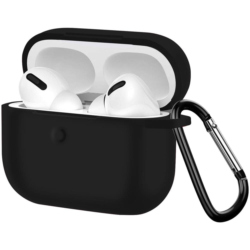 Cover Airpods Pro Morbida Antigraffio Anti-impronte Con Moschettone Nero - Foto 1