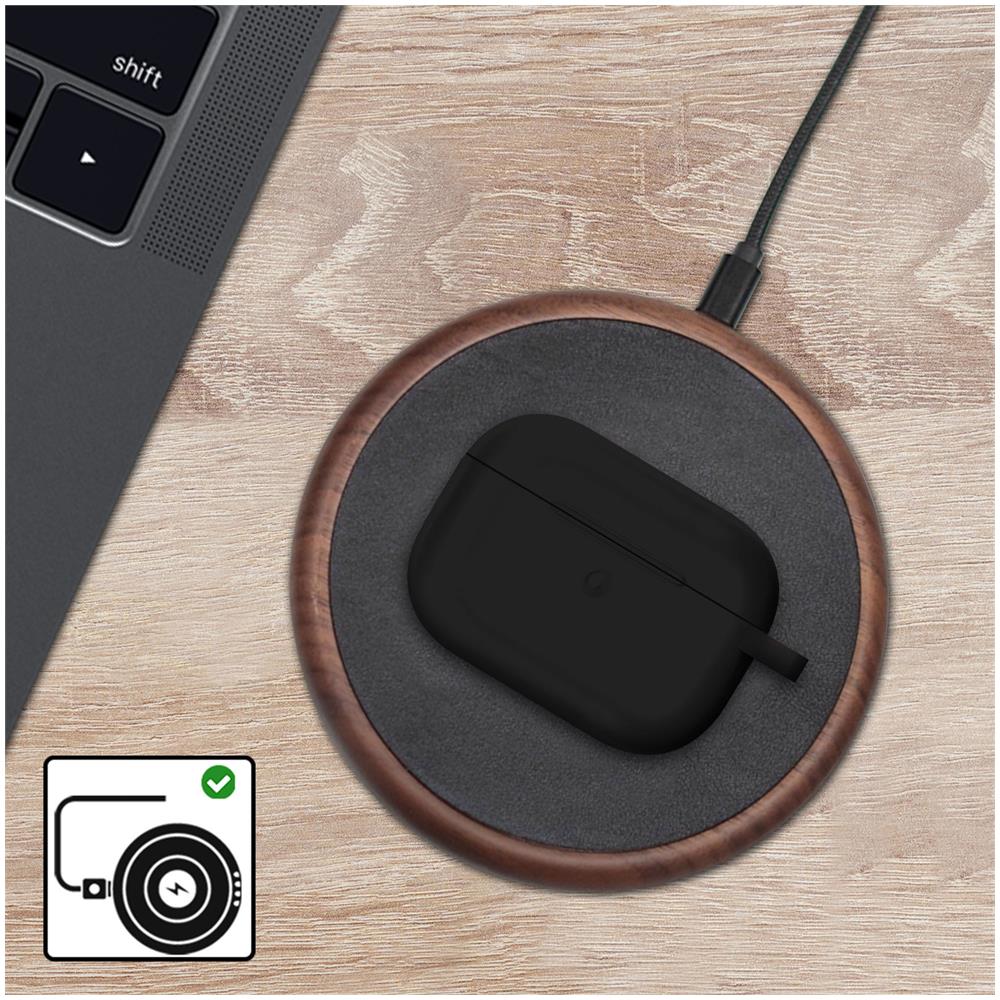 Cover Airpods Pro Morbida Antigraffio Anti-impronte Con Moschettone Nero - Foto 5