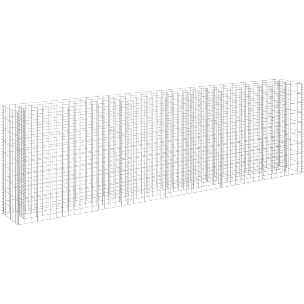 Gabbione Letto Rialzato In Acciaio Zincato 270x30x90 Cm - Foto 2