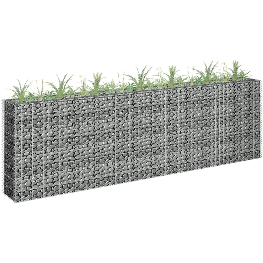 Gabbione Letto Rialzato In Acciaio Zincato 270x30x90 Cm - Foto 1