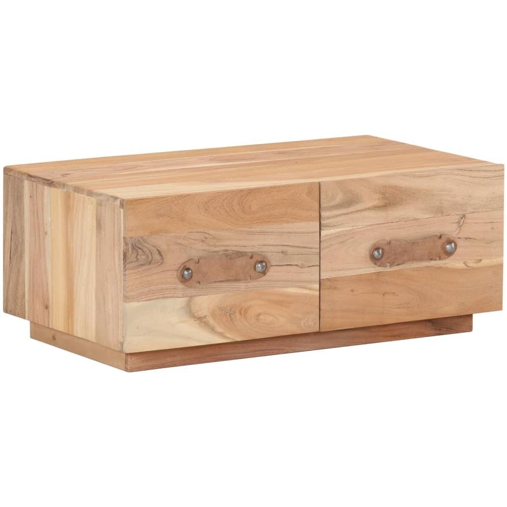 Tavolino Da Caff 90x50x35 Cm In Legno Massello Di Recupero - Foto 9