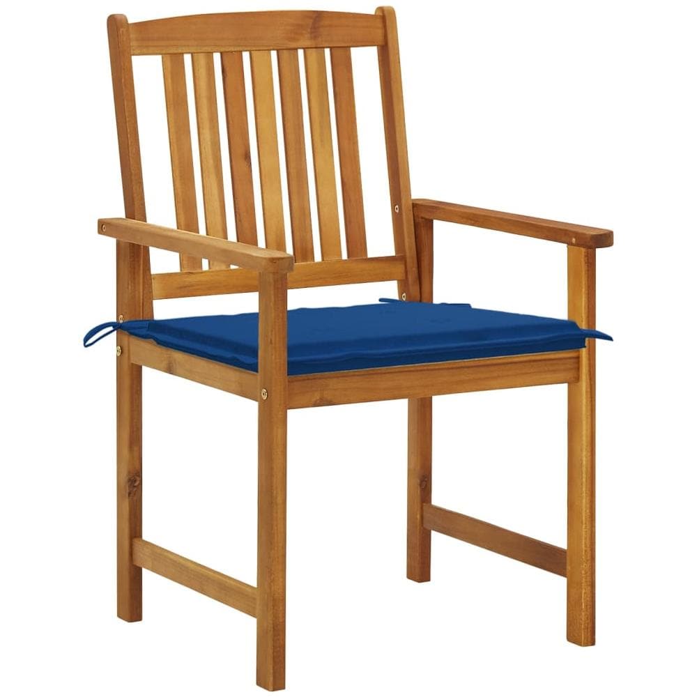 Sedie da Giardino con Cuscini 8 pz in Legno Massello di Acacia - Foto 3