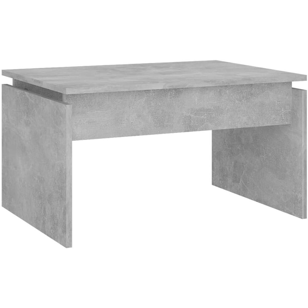 Tavolino da Salotto Grigio Cemento 68x50x38cm Legno Multistrato - Foto 2