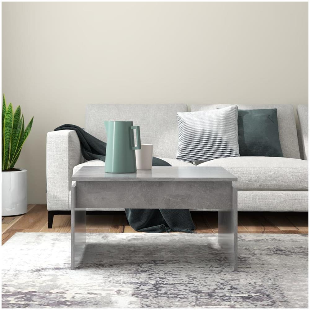Tavolino da Salotto Grigio Cemento 68x50x38cm Legno Multistrato - Foto 3