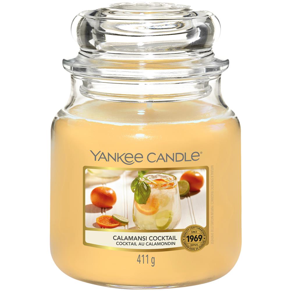 Calamansi Cocktail Candela In Giara Media Yankee Candle Arancione - Foto 1