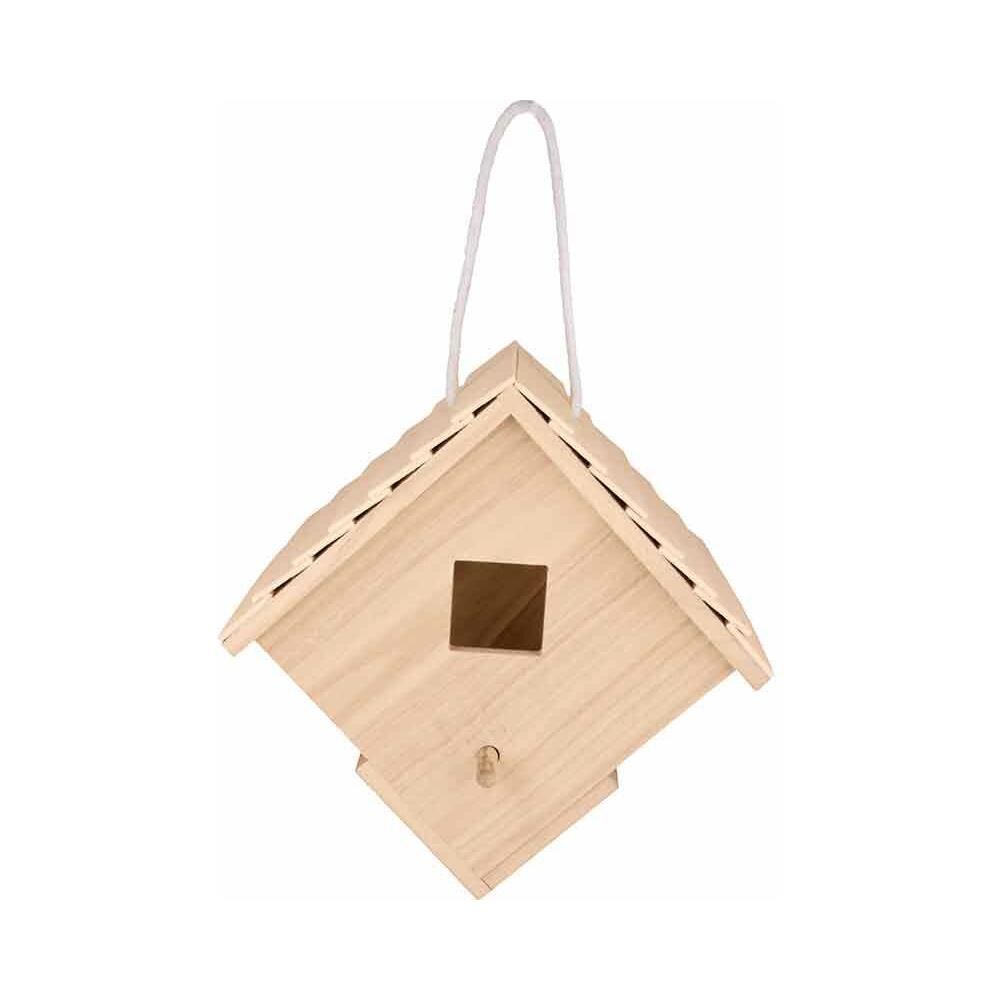 Birdhouse In Legno Da Appendere - 22,5 X 22,5 X 16 Cm - Foto 2