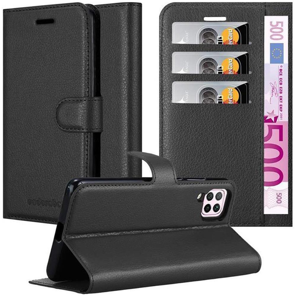 Custodia Compatibile Con Huawei P40 Lite /nova 7i In Nero Carbone - Coperchio Protettiva Con Chiusura Magnetica, Funzione Stand E Tasca Per Le Carte - Foto 1