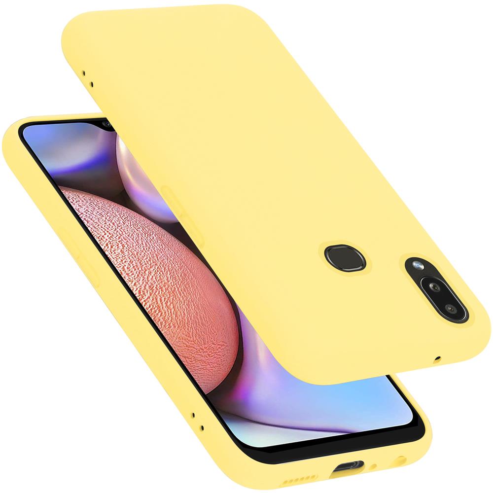 Custodia Compatibile Con Samsung Galaxy A10s In Liquid Giallo - Coperchio Protettivo In Silicone Tpu Flessibile - Foto 1