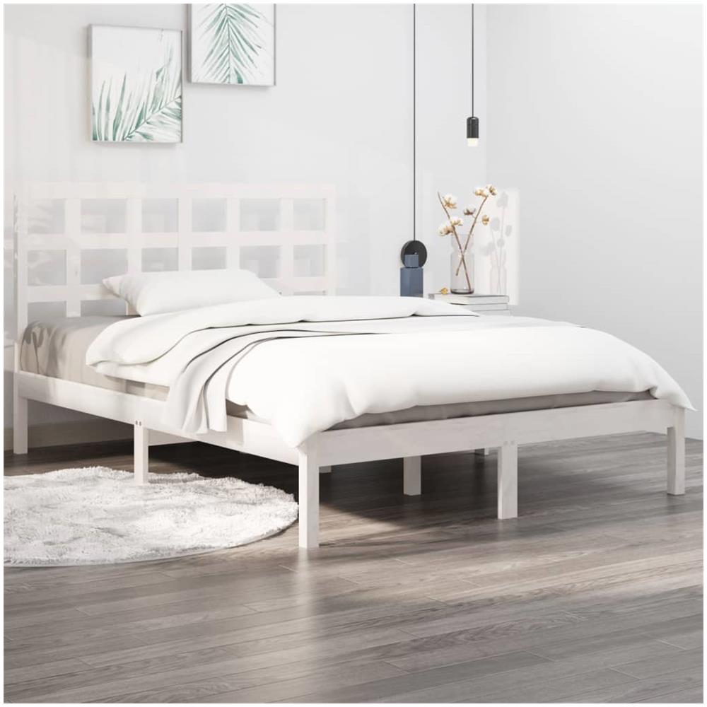 Giroletto Bianco in Legno Massello 150x200 cm King Size - Foto 1