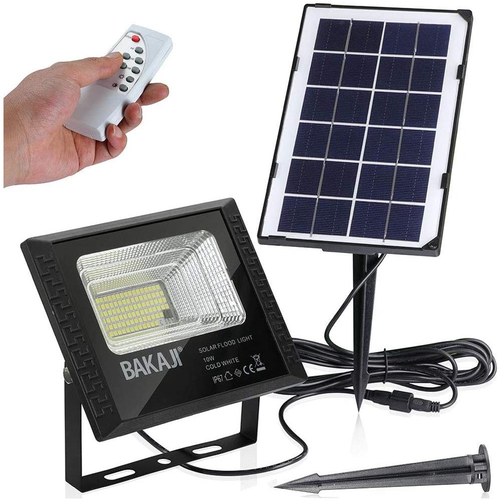 Faro Led 10w Pannello Solare Luce Esterno Alta Luminosita 200 Lm + Telecomando - Foto 1