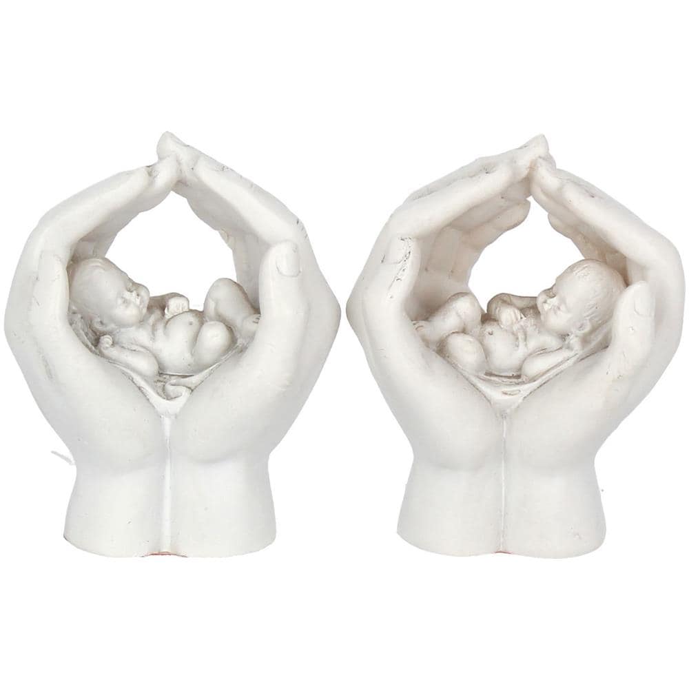 Nemesis Now - Set Di 2 Ripari, 7 Cm, In Resina, Colore: Bianco - Foto 1