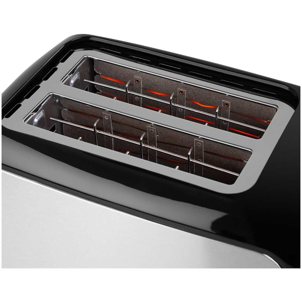 Tostapane TO 3060 a 2 Fette con Potenza 750 W Colore Nero /Acciaio Inox - Foto 4