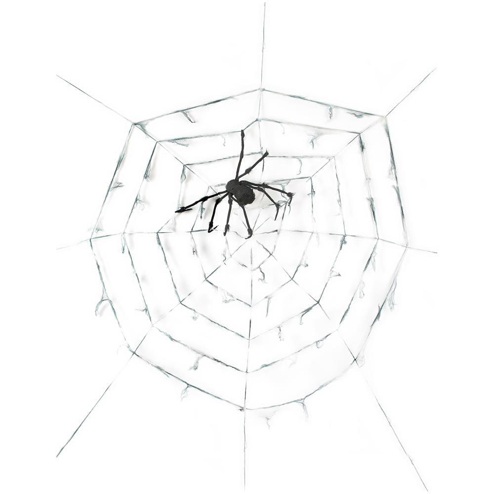 Decorazione A Forma Di Ragnatela Gigante Con Ragno Per Halloween Taglia Unica - Foto 1