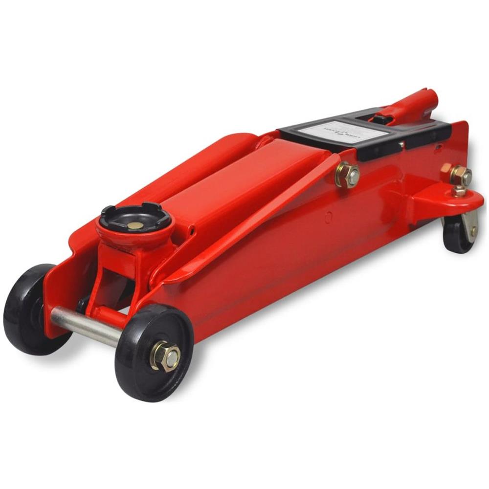 Sollevatore Idraulico da Pavimento 3 Tonnellate Rosso - Foto 2