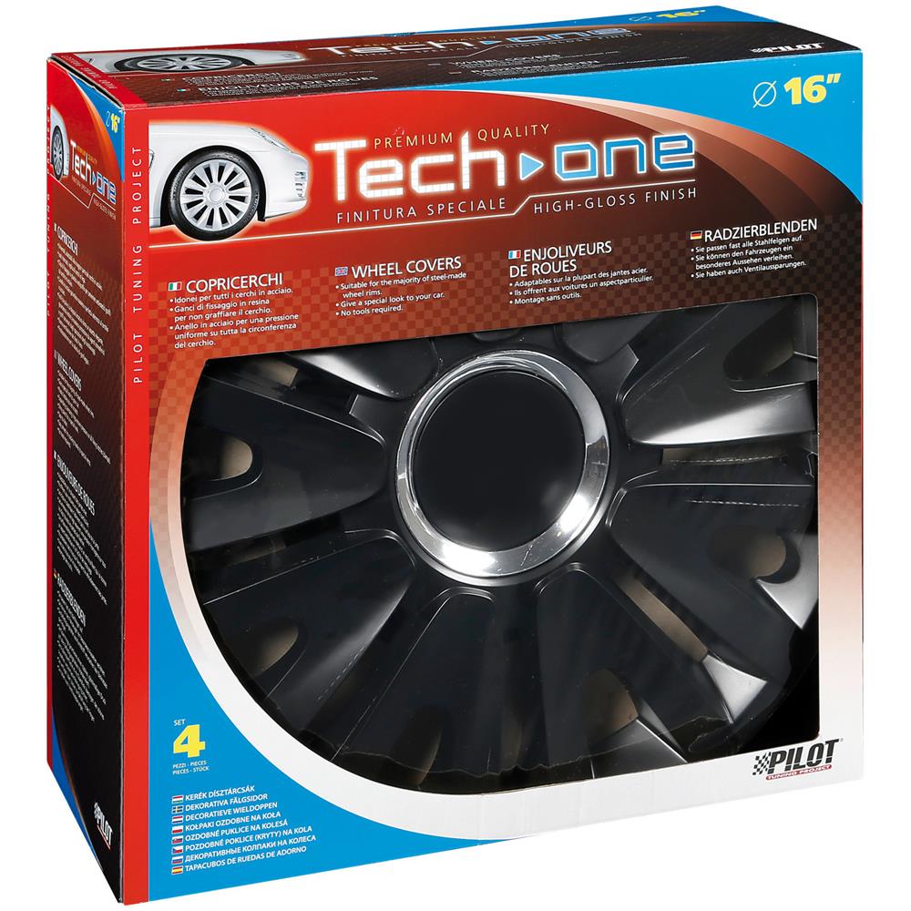 Copricerchi Auto Universali 16 Pollici Tech-one Royal Black 31553 - Foto 7