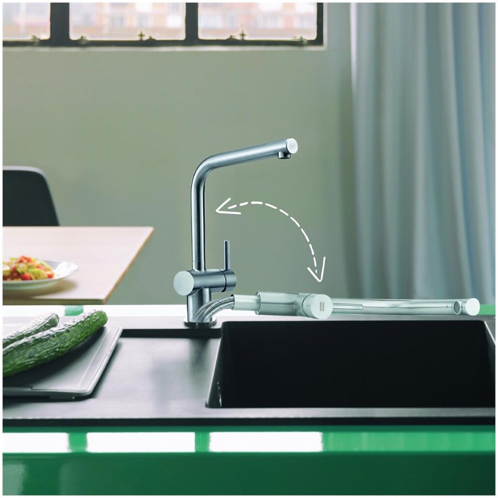 Miscelatore Cucina Sottofinestra con Doccetta Colore Acciaio inossidabile - Foto 2