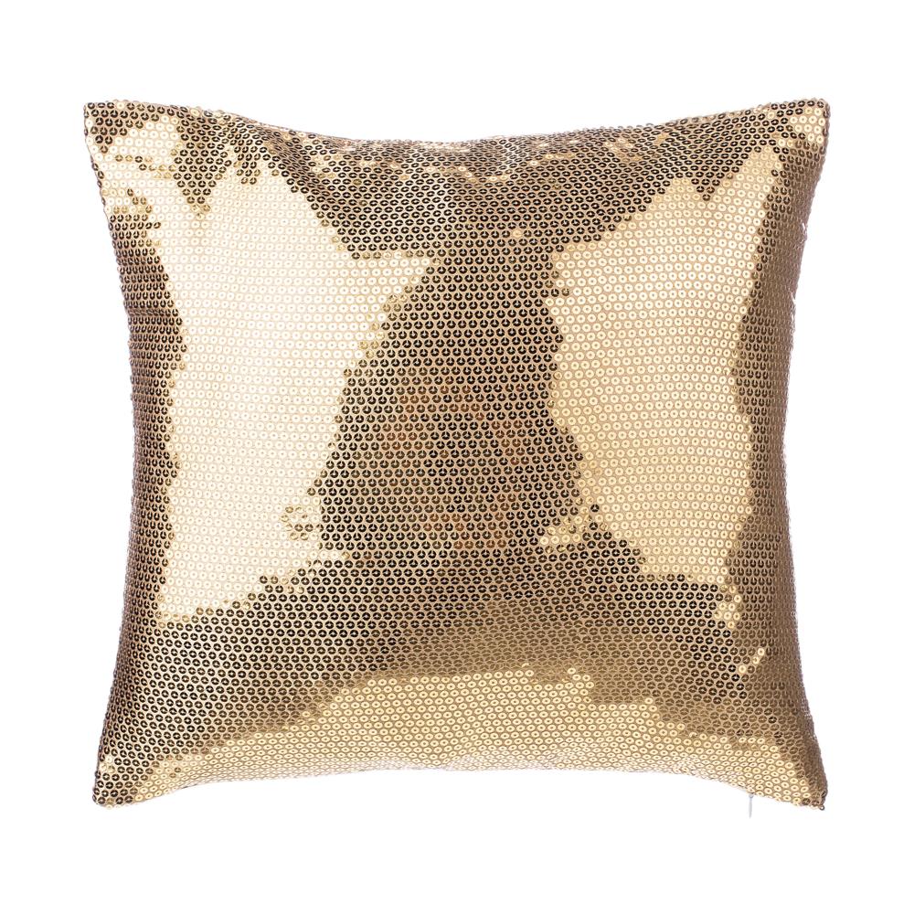 Set Di 2 Cuscini Decorativi Color Oro 45x45cm Aster - Foto 2